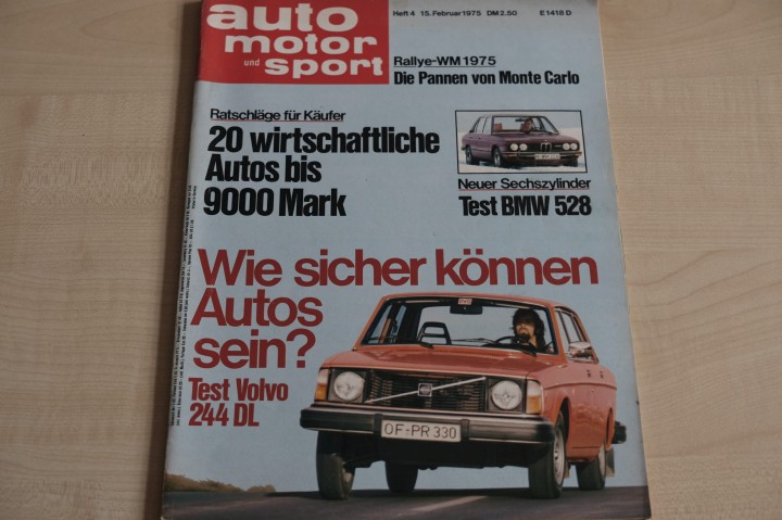 Deckblatt Auto Motor und Sport (04/1975)